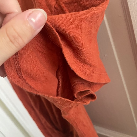 Large Orange Pocket Tee with Tie Universal Thread - Picture 6 of 6